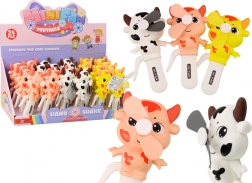 Kézi szélmalom Tehén Mini szélmalom gyerekeknek 3 színben