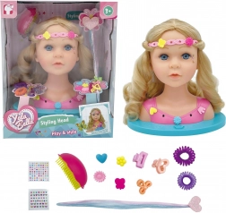 Fésülhető fej effektekkel, 24 cm