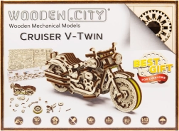 WOODEN CITY 3D puzzle V-Twin Cruiser motorkerékpár 168 darab