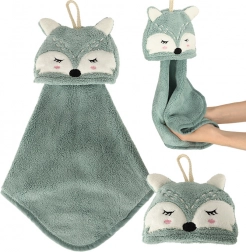 Gyerek kéztörlő 42 × 25 cm – Kék rókucska