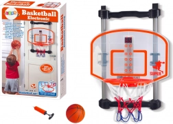 Otthoni kosárlabdapalánk labdával és pumpával, magassága állítható