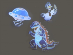 Lézerpisztolyok projektorral