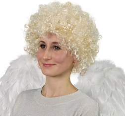 Rövid angyali paróka göndör tincsekkel