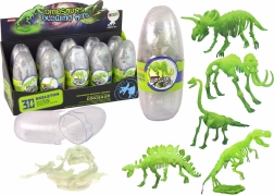 Világító 3D mamut csontváz műanyag tojásban