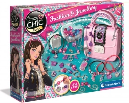 Crazy Chic ékszerkészítő szett kézitáska alakú ékszerdobozzal