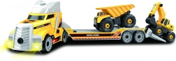 Csavarozható autó vontató építőgépekkel, 62 cm, fényekkel és hangokkal