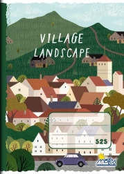 Iskolai füzet A5 négyzetrácsos 5 × 5 mm Falu, 20 lap