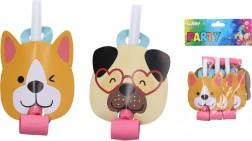 Parti sípok kutyás motívummal – 6 db