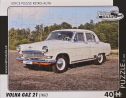 RETRO-AUTA puzzle Volga GAZ 21 (1967) 40 darab