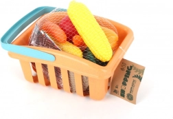 Játék gyümölcsszett búzaalapú anyagból, 17 darab