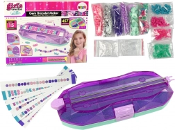 Színes gyöngy karkötők készítő készlet Kreator