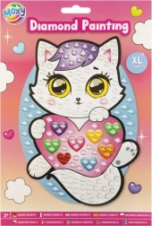 Kreatív szett gyémántfestés Cicás XL