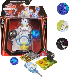 Bakugan kezdő készlet 3 gyűjthető figurával: Mantid, Titanium Dragonoid, Trox