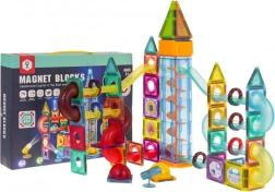 Mágneses építőkészlet - golyópálya 134 darab
