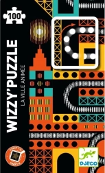 DJECO Mágneses kirakó Kinoptik Város 100 darab