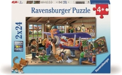 Ravensburger puzzle válj repülő- és vonatszerelővé 2x24 darab