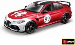 Fém autómodell 1:18 BBURAGO Alfa Romeo Giulia GTAm piros