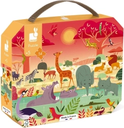 JANOD kirakó bőröndben – Szavanna, 54 darab