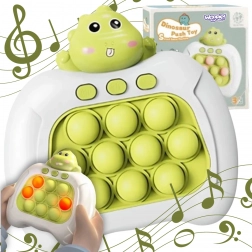 Interaktív antistressz játék POP IT dinoszaurusz – zöld