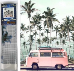 Gyémántfestés Rózsaszín busz 30x40 cm