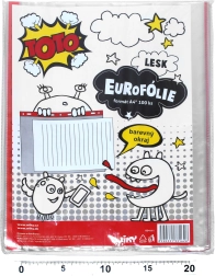 Átlátszó A4-es irattartó színes akasztóval