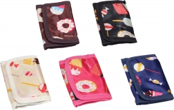 Stílusos pénztárca tépőzáras zsebbel