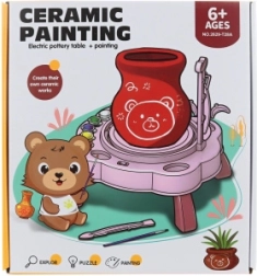 Elemes türkiz fazekaskorong gyerekeknek