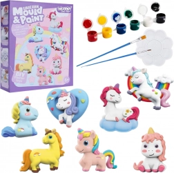 Woopie kreatív gipszkiöntő és festőkészlet – unikornisok