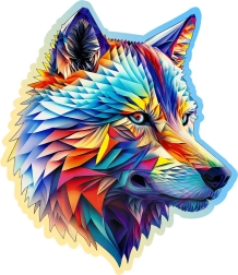 Fa puzzle Nemes farkas 250 darab WOODEN CITY