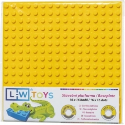 Építőlap Junior sárga 16x16