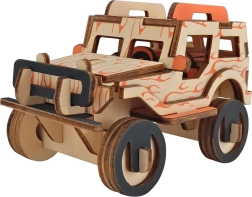 Fából készült 3D puzzle Jeep