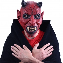 Rémisztő ördögi latex álarc