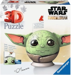Ravensburger 3D puzzle STAR WARS Mandalorian Grogu – gömb, 72 darab