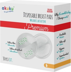 Ultranedvsző szoptatási melltartóbetétek Akuku 30 db