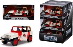 Fém modell Jeep Wrangler Jurassic Park 1:32 nyitható ajtókkal