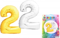 Felfújható lufi 2-es szám, 40 cm