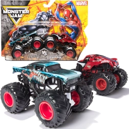Monster Jam – 2 darabos 1:64-es monster truck szett: VENOM és THE AMAZING SPIDER-MAN