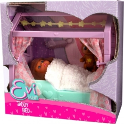 Evi Love baba kisággyal és világító csillagokkal