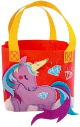 Kreatív készlet – lila egyszarvús táska Filc kézműveskedés