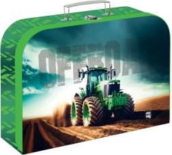 Gyermek rajzeszköz bőrönd 34 cm – traktor OXYBAG