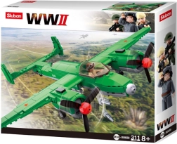 Sluban WWII Szovjet bombázó Tupoljev TU-2 építőkészlet