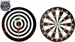 Kétoldalas darts tábla 41 cm, 6 darab nyíllal