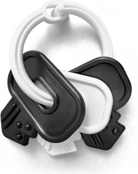 Fekete-fehér csörgő kulcsok babáknak