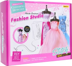 Kreatív készlet kis divattervezőknek – színes anyagok és kiegészítők