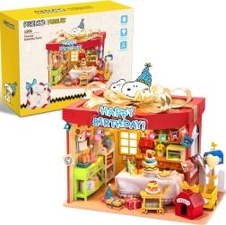 Puremind fa 3D puzzle modell Peanuts Birthday Party SNOOPY LED-del