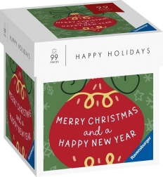 RAVENSBURGER Puzzle Happy Holidays: Boldog karácsonyt és boldog új évet 99 darab