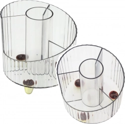 Irodaszerei szervező, átlátszó fehér