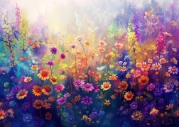 Élvezze Puzzle Virágzó Rét 1000 darab