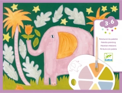 Djeco festés palettával a dzsungelbe