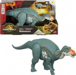 Maiasaura dinoszaurusz figura JURASSIC WORLD Rebirth Wild Roar hanggal 31,5 cm